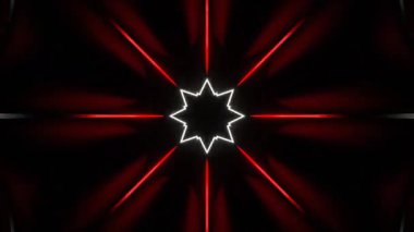 Kusursuz Neon Cyberpunk VJ Arkaplan Döngüsü, Canlı Gösteriler ve DJ 'ler için Soyut Hareket Görseli