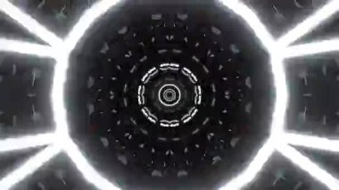 Kusursuz Neon Cyberpunk VJ Arkaplan Döngüsü, Canlı Gösteriler ve DJ 'ler için Soyut Hareket Görseli