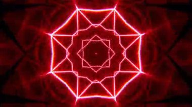 Kusursuz Neon Cyberpunk VJ Arkaplan Döngüsü, Canlı Gösteriler ve DJ 'ler için Soyut Hareket Görseli