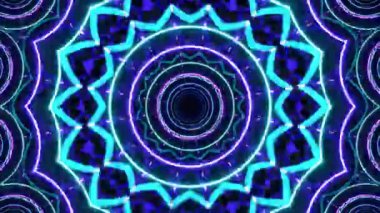 Kusursuz Neon Cyberpunk VJ Arkaplan Döngüsü, Canlı Gösteriler ve DJ 'ler için Soyut Hareket Görseli