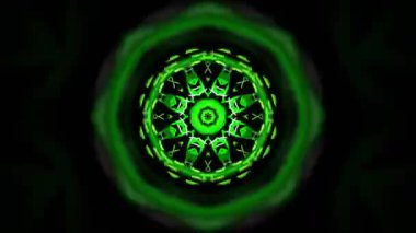 Kusursuz Neon Cyberpunk VJ Arkaplan Döngüsü, Canlı Gösteriler ve DJ 'ler için Soyut Hareket Görseli