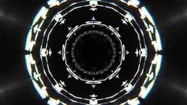 Kusursuz Neon Cyberpunk VJ Arkaplan Döngüsü, Canlı Gösteriler ve DJ 'ler için Soyut Hareket Görseli