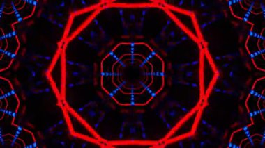 Kusursuz Neon Cyberpunk VJ Arkaplan Döngüsü, Canlı Gösteriler ve DJ 'ler için Soyut Hareket Görseli