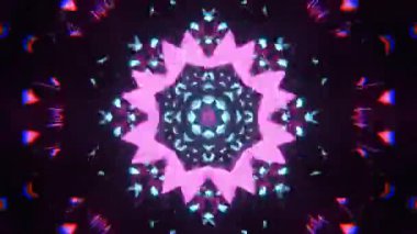 Kusursuz Neon Cyberpunk VJ Arkaplan Döngüsü, Canlı Gösteriler ve DJ 'ler için Soyut Hareket Görseli