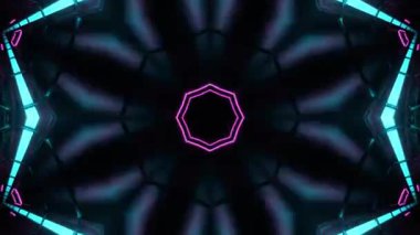 Kusursuz Neon Cyberpunk VJ Arkaplan Döngüsü, Canlı Gösteriler ve DJ 'ler için Soyut Hareket Görseli