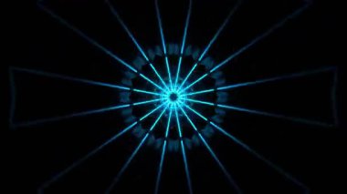 Kusursuz Neon Cyberpunk VJ Arkaplan Döngüsü, Canlı Gösteriler ve DJ 'ler için Soyut Hareket Görseli