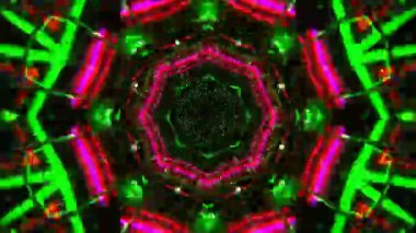 Kusursuz Neon Cyberpunk VJ Arkaplan Döngüsü, Canlı Gösteriler ve DJ 'ler için Soyut Hareket Görseli