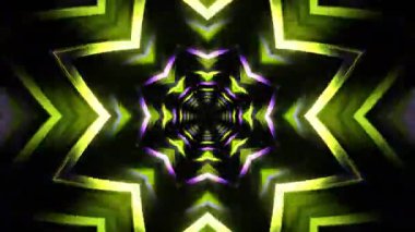 Kusursuz Neon Cyberpunk VJ Arkaplan Döngüsü, Canlı Gösteriler ve DJ 'ler için Soyut Hareket Görseli