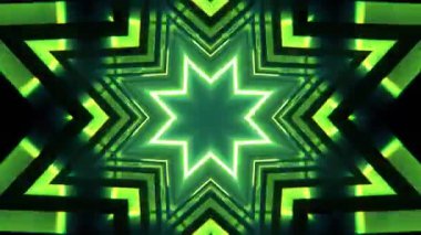 Kusursuz Neon Cyberpunk VJ Arkaplan Döngüsü, Canlı Gösteriler ve DJ 'ler için Soyut Hareket Görseli