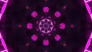 Kusursuz Neon Cyberpunk VJ Arkaplan Döngüsü, Canlı Gösteriler ve DJ 'ler için Soyut Hareket Görseli