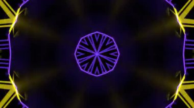 Kusursuz Neon Cyberpunk VJ Arkaplan Döngüsü, Canlı Gösteriler ve DJ 'ler için Soyut Hareket Görseli