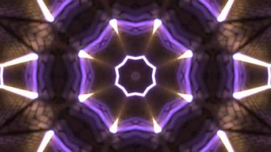 Kusursuz Neon Cyberpunk VJ Arkaplan Döngüsü, Canlı Gösteriler ve DJ 'ler için Soyut Hareket Görseli