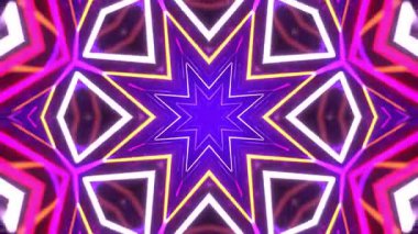 Kusursuz Neon Cyberpunk VJ Arkaplan Döngüsü, Canlı Gösteriler ve DJ 'ler için Soyut Hareket Görseli