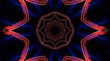 Kusursuz Neon Cyberpunk VJ Arkaplan Döngüsü, Canlı Gösteriler ve DJ 'ler için Soyut Hareket Görseli