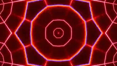 Kusursuz Neon Cyberpunk VJ Arkaplan Döngüsü, Canlı Gösteriler ve DJ 'ler için Soyut Hareket Görseli