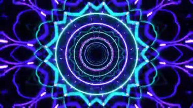 Kusursuz Neon Cyberpunk VJ Arkaplan Döngüsü, Canlı Gösteriler ve DJ 'ler için Soyut Hareket Görseli