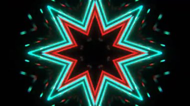 Kusursuz Neon Cyberpunk VJ Arkaplan Döngüsü, Canlı Gösteriler ve DJ 'ler için Soyut Hareket Görseli