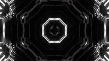 Kusursuz Neon Cyberpunk VJ Arkaplan Döngüsü, Canlı Gösteriler ve DJ 'ler için Soyut Hareket Görseli