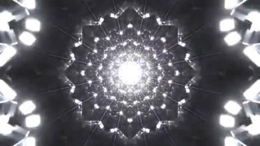 Kusursuz Neon Cyberpunk VJ Arkaplan Döngüsü, Canlı Gösteriler ve DJ 'ler için Soyut Hareket Görseli