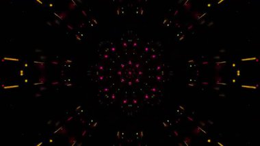 Kusursuz Neon Cyberpunk VJ Arkaplan Döngüsü, Canlı Gösteriler ve DJ 'ler için Soyut Hareket Görseli