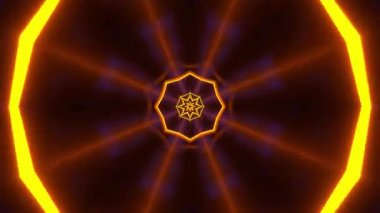 Kusursuz Neon Cyberpunk VJ Arkaplan Döngüsü, Canlı Gösteriler ve DJ 'ler için Soyut Hareket Görseli