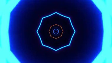 Kusursuz Neon Cyberpunk VJ Arkaplan Döngüsü, Canlı Gösteriler ve DJ 'ler için Soyut Hareket Görseli