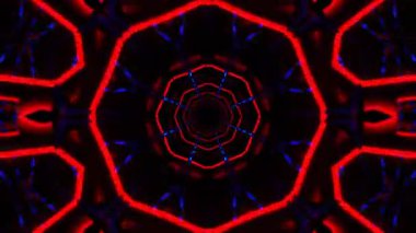 Kusursuz Neon Cyberpunk VJ Arkaplan Döngüsü, Canlı Gösteriler ve DJ 'ler için Soyut Hareket Görseli