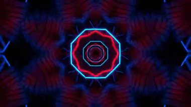 Kusursuz Neon Cyberpunk VJ Arkaplan Döngüsü, Canlı Gösteriler ve DJ 'ler için Soyut Hareket Görseli