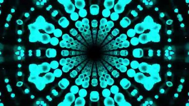 Kusursuz Neon Cyberpunk VJ Arkaplan Döngüsü, Canlı Gösteriler ve DJ 'ler için Soyut Hareket Görseli