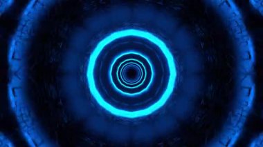 Kusursuz Neon Cyberpunk VJ Arkaplan Döngüsü, Canlı Gösteriler ve DJ 'ler için Soyut Hareket Görseli