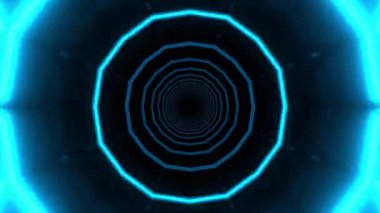 Kusursuz Neon Cyberpunk VJ Arkaplan Döngüsü, Canlı Gösteriler ve DJ 'ler için Soyut Hareket Görseli