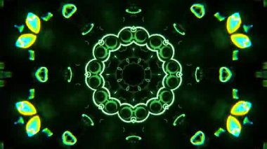 Kusursuz Neon Cyberpunk VJ Arkaplan Döngüsü, Canlı Gösteriler ve DJ 'ler için Soyut Hareket Görseli