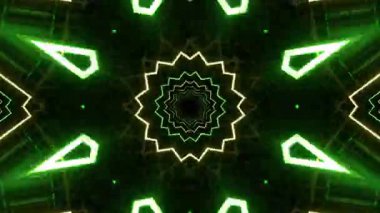 Kusursuz Neon Cyberpunk VJ Arkaplan Döngüsü, Canlı Gösteriler ve DJ 'ler için Soyut Hareket Görseli