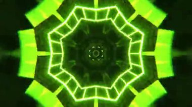 Kusursuz Neon Cyberpunk VJ Arkaplan Döngüsü, Canlı Gösteriler ve DJ 'ler için Soyut Hareket Görseli