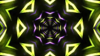 Kusursuz Neon Cyberpunk VJ Arkaplan Döngüsü, Canlı Gösteriler ve DJ 'ler için Soyut Hareket Görseli