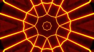 Kusursuz Neon Cyberpunk VJ Arkaplan Döngüsü, Canlı Gösteriler ve DJ 'ler için Soyut Hareket Görseli