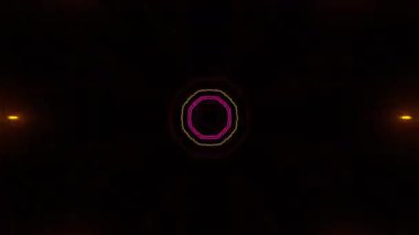 Kusursuz Neon Cyberpunk VJ Arkaplan Döngüsü, Canlı Gösteriler ve DJ 'ler için Soyut Hareket Görseli