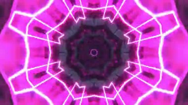 Kusursuz Neon Cyberpunk VJ Arkaplan Döngüsü, Canlı Gösteriler ve DJ 'ler için Soyut Hareket Görseli