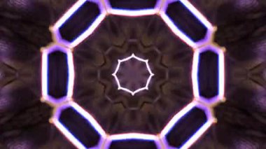 Kusursuz Neon Cyberpunk VJ Arkaplan Döngüsü, Canlı Gösteriler ve DJ 'ler için Soyut Hareket Görseli