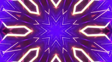 Kusursuz Neon Cyberpunk VJ Arkaplan Döngüsü, Canlı Gösteriler ve DJ 'ler için Soyut Hareket Görseli