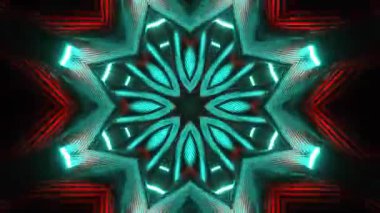 Kusursuz Neon Cyberpunk VJ Arkaplan Döngüsü, Canlı Gösteriler ve DJ 'ler için Soyut Hareket Görseli