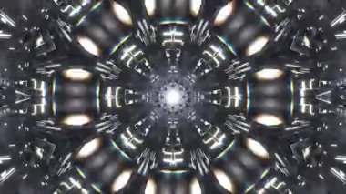 Kusursuz Neon Cyberpunk VJ Arkaplan Döngüsü, Canlı Gösteriler ve DJ 'ler için Soyut Hareket Görseli