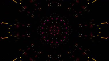 Kusursuz Neon Cyberpunk VJ Arkaplan Döngüsü, Canlı Gösteriler ve DJ 'ler için Soyut Hareket Görseli