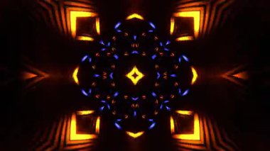 Gelecekçi Siberpunk VJ Döngü Neon Tüneli Girdabı ve Arıza Parçacıkları