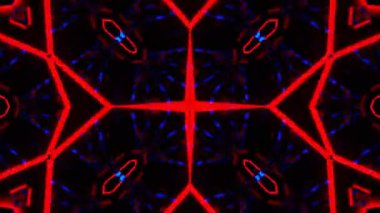 Gelecekçi Siberpunk VJ Döngü Neon Tüneli Girdabı ve Arıza Parçacıkları