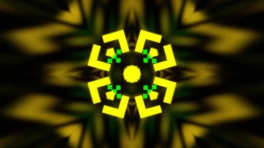 Gelecekçi Siberpunk VJ Döngü Neon Tüneli Girdabı ve Arıza Parçacıkları