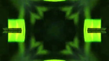 Gelecekçi Siberpunk VJ Döngü Neon Tüneli Girdabı ve Arıza Parçacıkları