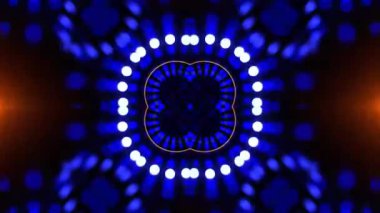 Gelecekçi Siberpunk VJ Döngü Neon Tüneli Girdabı ve Arıza Parçacıkları