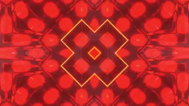 Gelecekçi Siberpunk VJ Döngü Neon Tüneli Girdabı ve Arıza Parçacıkları