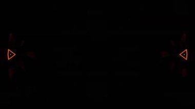 Gelecekçi Siberpunk VJ Döngü Neon Tüneli Girdabı ve Arıza Parçacıkları